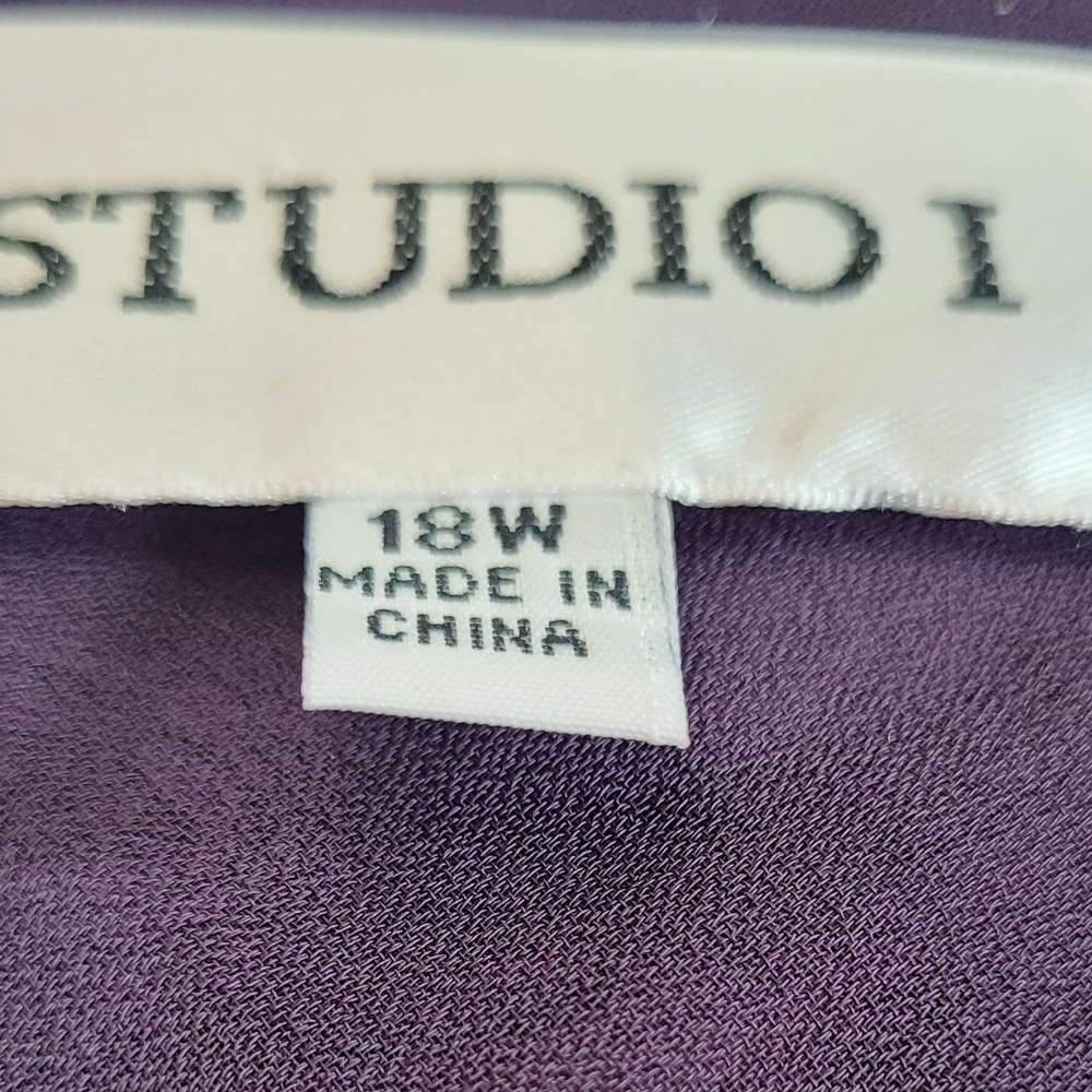 Studio I Paisley Sleeveless Maxi Dress Purple 18 Womens - Picture 9 of 11